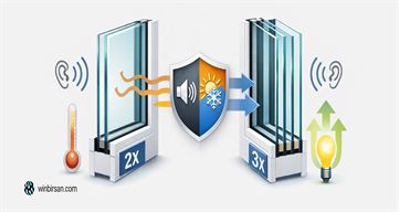 پنجره دوجداره بهتر است یا سه جداره؟ بررسی عایق صدا و انرژی