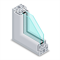 پروفیل درب و پنجره upvc بیرون لمینت طرح چوب همارشتن